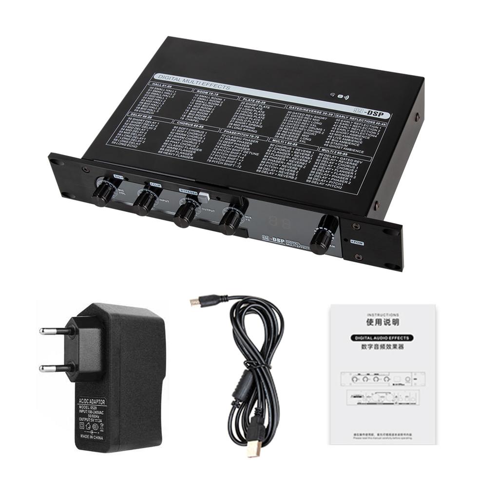 Профессиональный караоке-микшер 99 DSP Цифровой аудиоэффектор Стерео звуковой эффект Совместимая с Bluetooth 5.0 передача