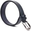 Добротный мужской ремень под брюки из натуральной кожи GRANDE PELLE Leather Belt 21453 Синий
