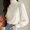 Half High Collar Lace Undershirt Women's Top Beautiful and Stylish