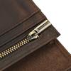 RFID Кожаный Длинный Кошелек Ретро Кожа Crazy Horse Длинный Кожаный Кошелек на Молнии Много Карт Мужской Длинный Кошелек Подарок Мужу Отцу