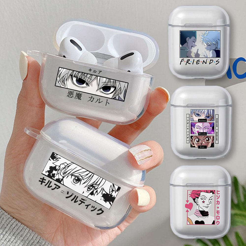 Мягкий защитный чехол HXH Hunter X Hunter, прозрачная коробка для Apple Airpods 1 2 3 Pro Killua Hisoka, чехол для AirPods в стиле аниме