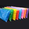 100 шт одноразовые цветные акриловые соломинки