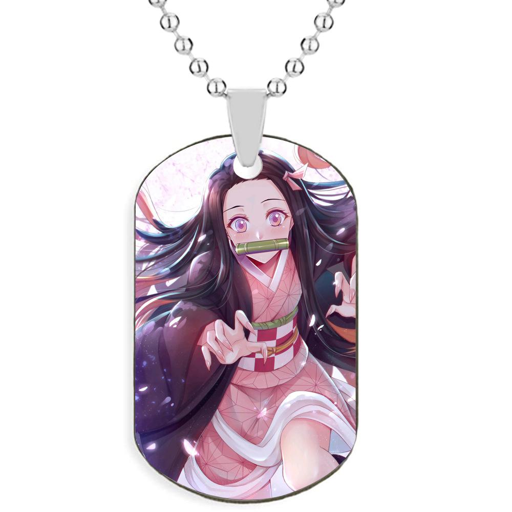 Аниме Убийца Демонов: Ожерелье с подвеской в виде персонажа Yaba, мужские и женские украшения для косплея