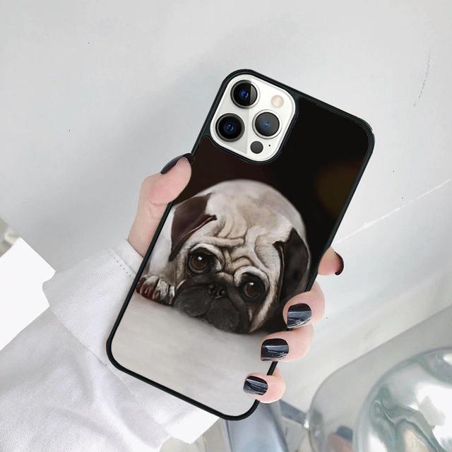 МИНУЛАЯ ЩЕНЯЧЬЯ СОБАКА МОПС Чехол для телефона Для iPhone 17 Air 16 15 14 SE 2020 11 12 13 Pro MAX Plus