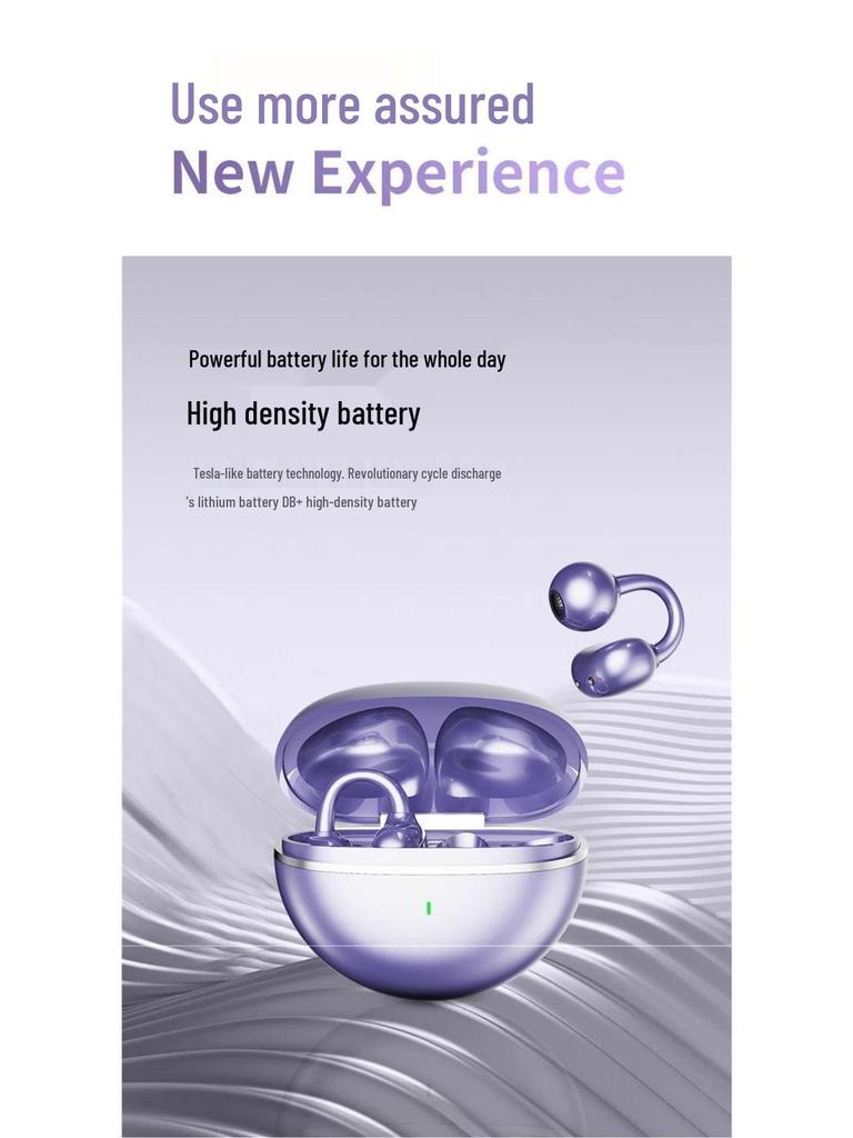 Clip04 Bluetooth 2025 Беспроводные наушники: Спортивный зажим, Высокое качество звука, Длительное время работы от аккумулятора GTS15