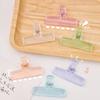 Transparent File Clamps Holder Colorful Paper Clamp Organizer High Quality Planner Clip