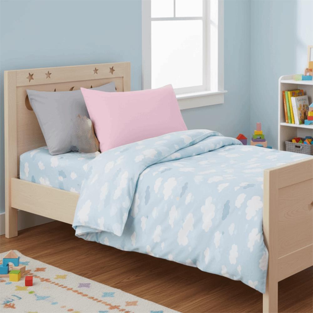 2Pcs High-density Sleeping Pillow Cover Microfiber Envelope-style Pillowcase  Dormitory