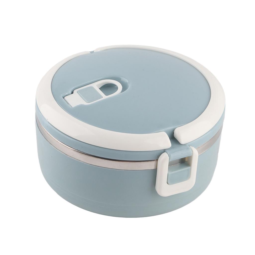 Портативный контейнер для еды из нержавеющей стали с голубой рисовой лапшой