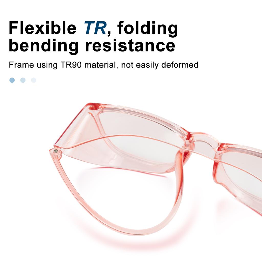2 шт. Защитные очки VOPHA с защитой от запотевания и синего света, увеличенные прозрачные линзы, защита боковых частей, унисекс.