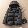 Winter Light Hooded Warm Puffer Jacket Women Down Soft Coat Casual Bread Short Outwear