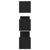 Wall Shelves 3 pcs. Black Oak Look 58 x 18 x 18 cm Engineered Wood