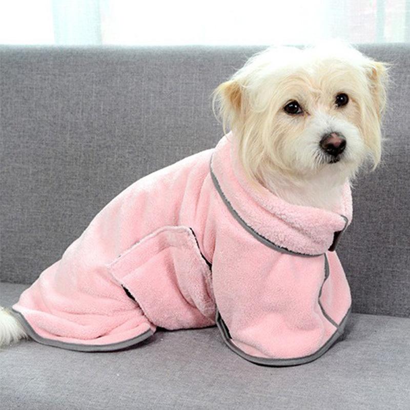 Pet Absorbent Towel Dog Cat Bath Quick-drying Towel Large Bathrobe Supplies