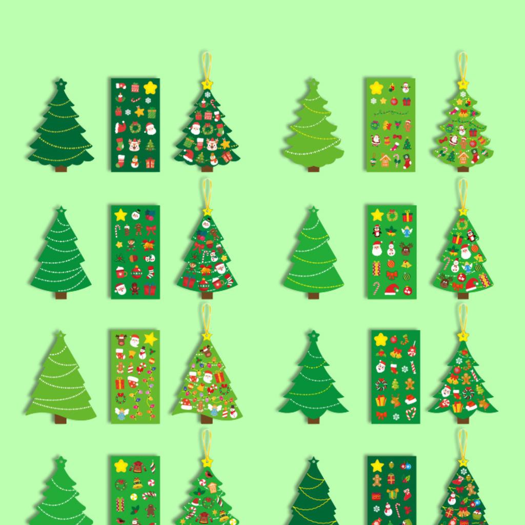 Christmas Holiday Decoration Border Stickers Handmade Crafts Decoration Stickers