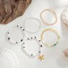 Bohemian Style Rice Bead Stacking Bracelet Beach Vacation Starfish Pendant Elastic Bracelet