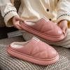 Warm Waterproof Cotton Slippers Women's Autumn and Winter Indoor Home Non-slip Thick Bottom Piled Thickened Couple Outer Wear Cotton Drag Men