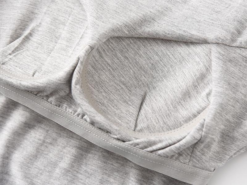 Женский однотонный топ с длинным рукавом и встроенной чашкой бюстгальтера – простой осенне-зимний стиль