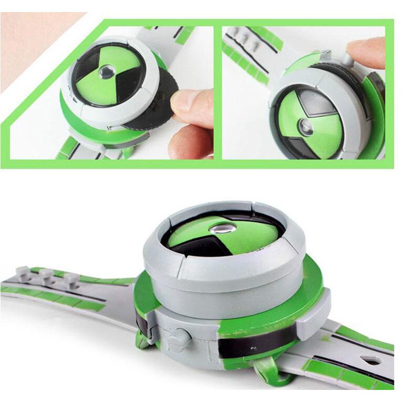 Часы BEN 10 Omnitrix, игрушки для детей, часы с проектором, оригинальные проектор Ben 10, игрушки средней поддержки