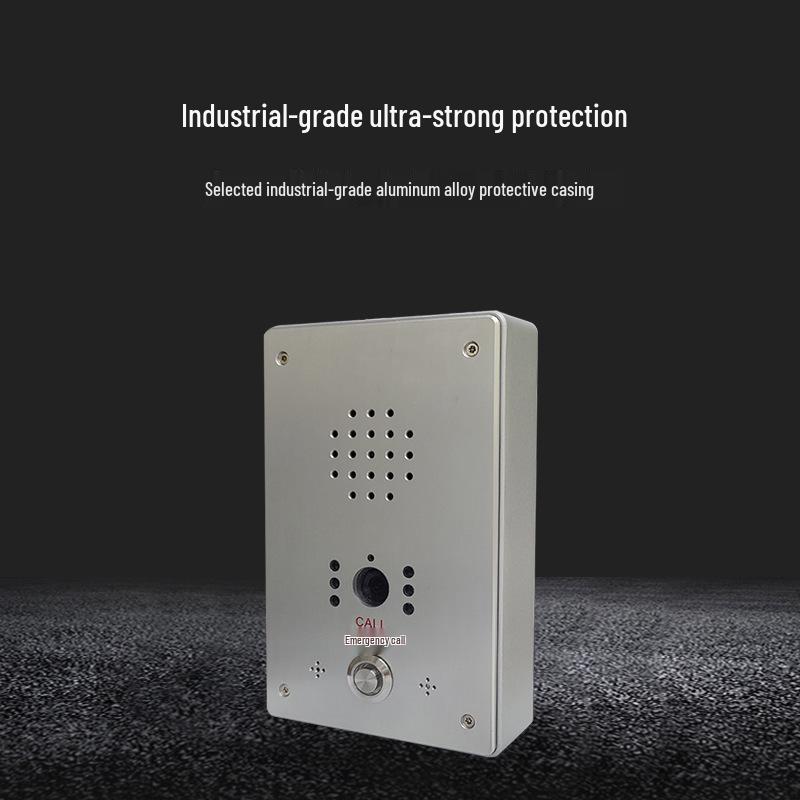 Двусторонняя IP-система домофонии с голосовой и видеосвязью для парковок, постов охраны и школ с кнопкой тревоги