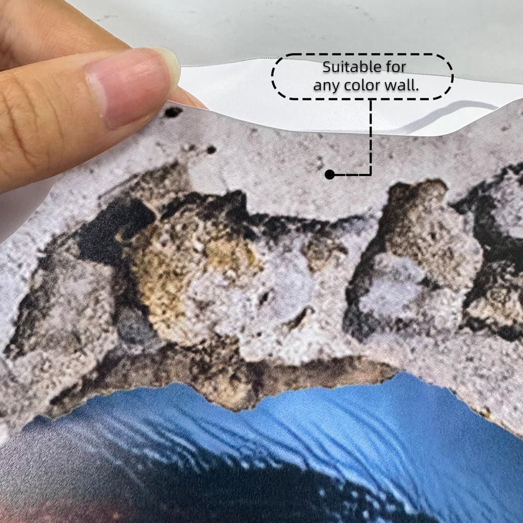 Новые креативные 3D наклейки на стену «Гигантский паук, прорывающий стену» для украшения фона гостиной и спальни, самоклеящиеся наклейки на стену.