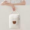 Cute Bear Themed Mom Bag Diaper Organiser Case Canvas Handbag with Spacious Compartments for Infant Essential