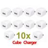 10pcs/lot US/EU Plug 5V 1A AC USB Charger Wall Power Adapter For Samsung iPhone 7 8 X Xr Xs Max HTC Cell Phones