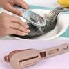 New Fish Shed Remover Scaler Scraper Cleaner Kitchen Tool Peeler Fish Skin Scraping Fish Scale J19