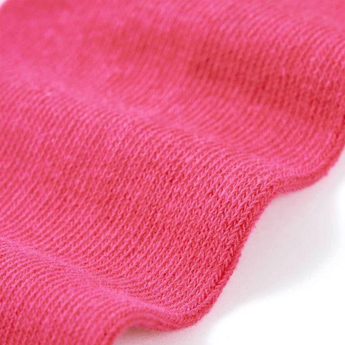 Chaussettes enfant - vidaXL - Rose vif - 75% coton - Taille élastique - Mixte