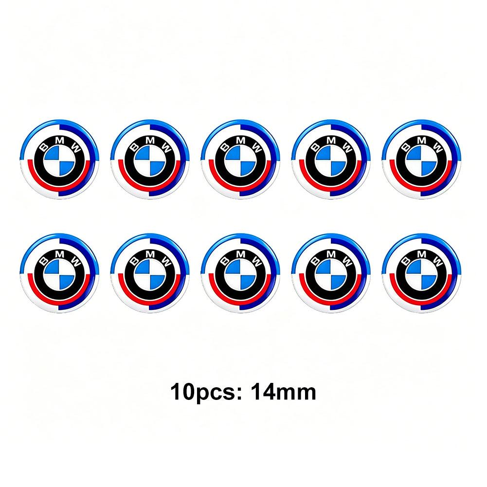 BBIL9 11/14MM 3D Badges Car Key Shell Stickers Remote Control Decal for BMW F32 E60 E46 E90 E91 E92 E93 E87 F01 F20 F30 G80 G06 G07 M5