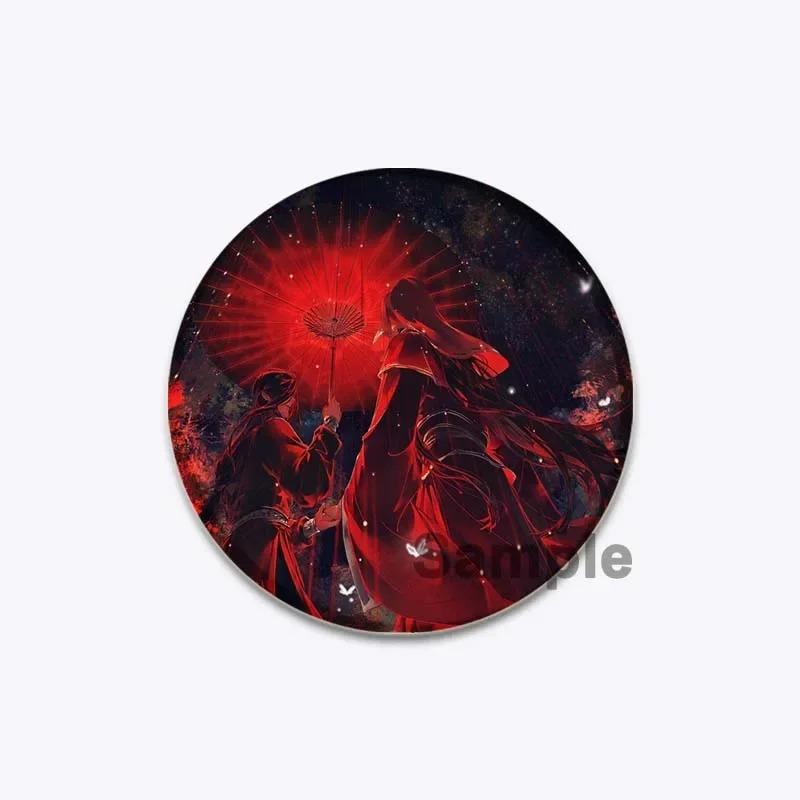 32/44/58MM Chinese Anime Tian Guan Ci Fu Brooche On Backpack Cartoon Badge Xie Lian Hua Cheng Enamel Pin Jewelry Accessorie Gift