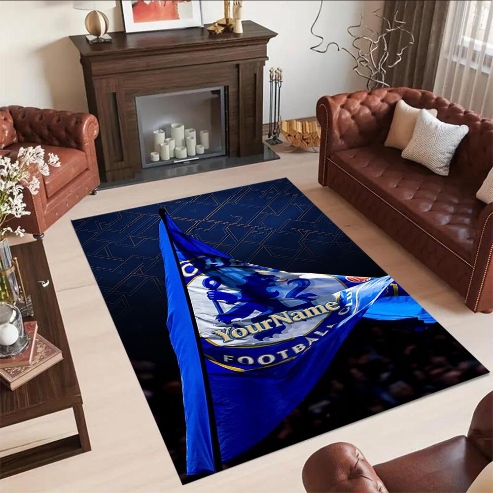 Chelsea Customized Name Area Rug Suitable for Playrooms Game Room Dormitory Dining Room Antislip Carpet Decorate Offices Perfect Gift for Women/Men
