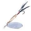 Yediao High Quality Metal Spoon Spinner Fishing Lures, Wobblers Spinner Bait 13g Sequins Lure Feather Treble Hook
