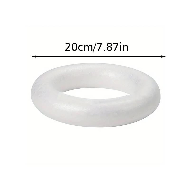 1PC DIY Model Wedding Party Decorations Polystyrene Foam Ring Festival DIY Supplies Round Ring ForDIY Crafts 5/7/8/10/12/15/20cm