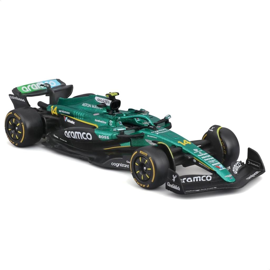 Bburago 2025 Модель 1/43 F1 Aston Martin Aramco Formula One Team AMR25 #14 Фернандо Алонсо / Металлическая модель автомобиля Готовый продукт 18-38250 (# 14)