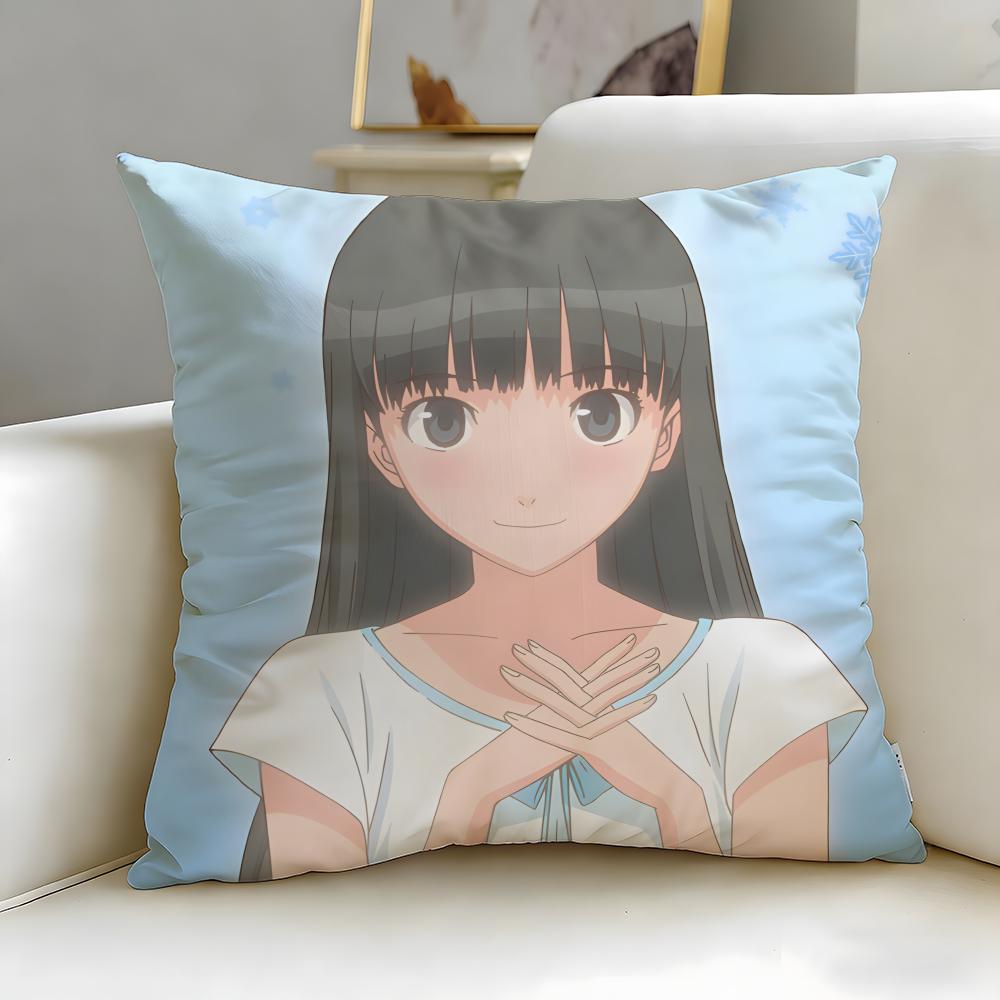 Аниме Плюс Amagami SS Плюс Наволочка Мягкая Легко стираемая Наволочка Универсальная для Дивана Кровати Путешествий и Офиса