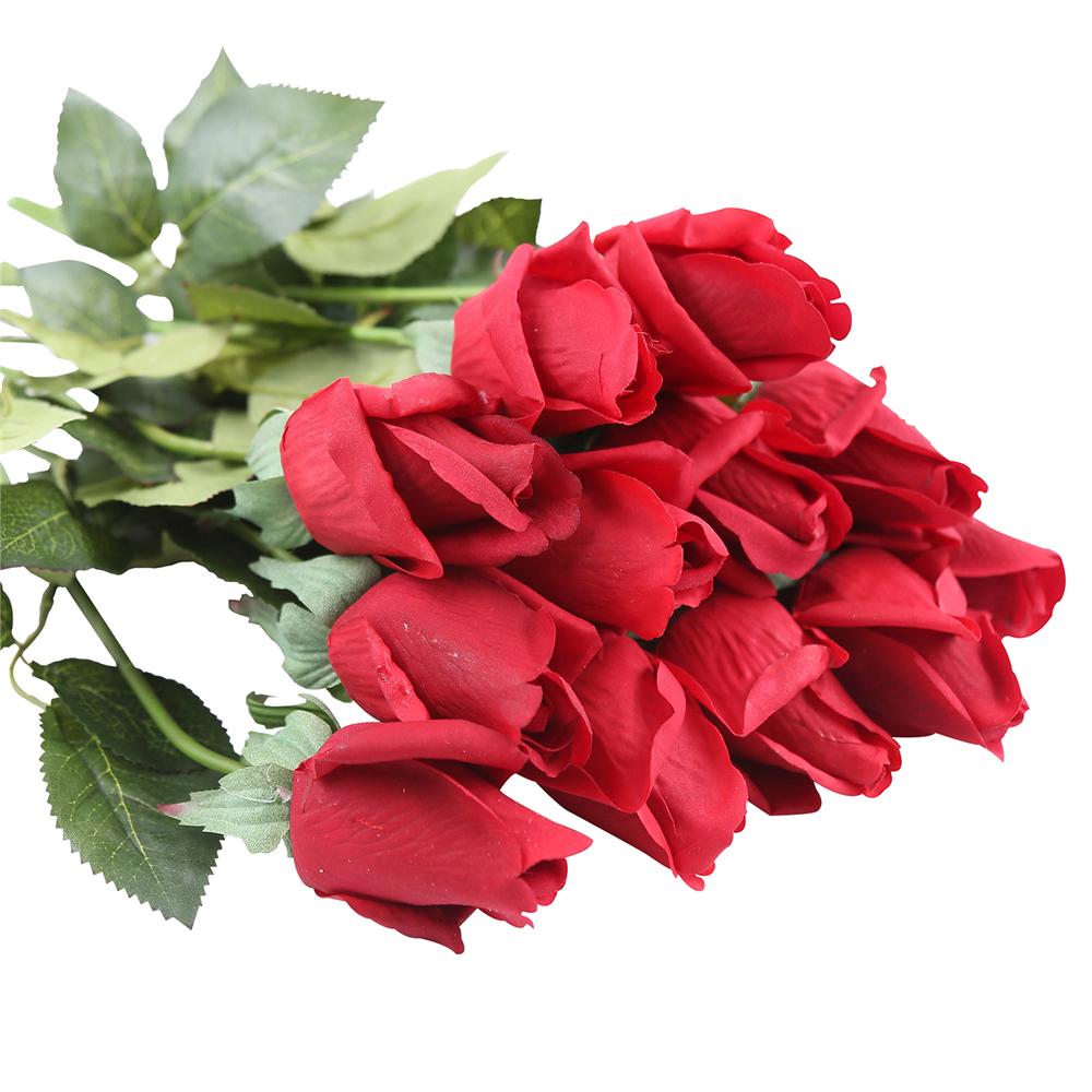 Искусственные латексные цветы розы 10 шт, для свадьбы для украшения дома, свадебный букет