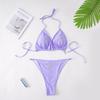 Women's Solid Color Swimwear Swimsuit Two Piece Beachwear Bikini Tankini Plus Size Bathing Suits