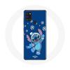 Case - Maniacase - Samsung Galaxy A21S - Stitch Snow Christmas - Soft - Blue