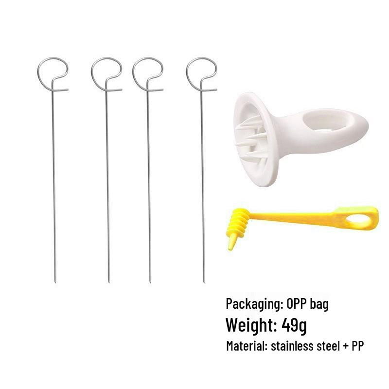 Tornado Potato Spiral Cutter - Hand-Cranked BBQ Skewer Slicer