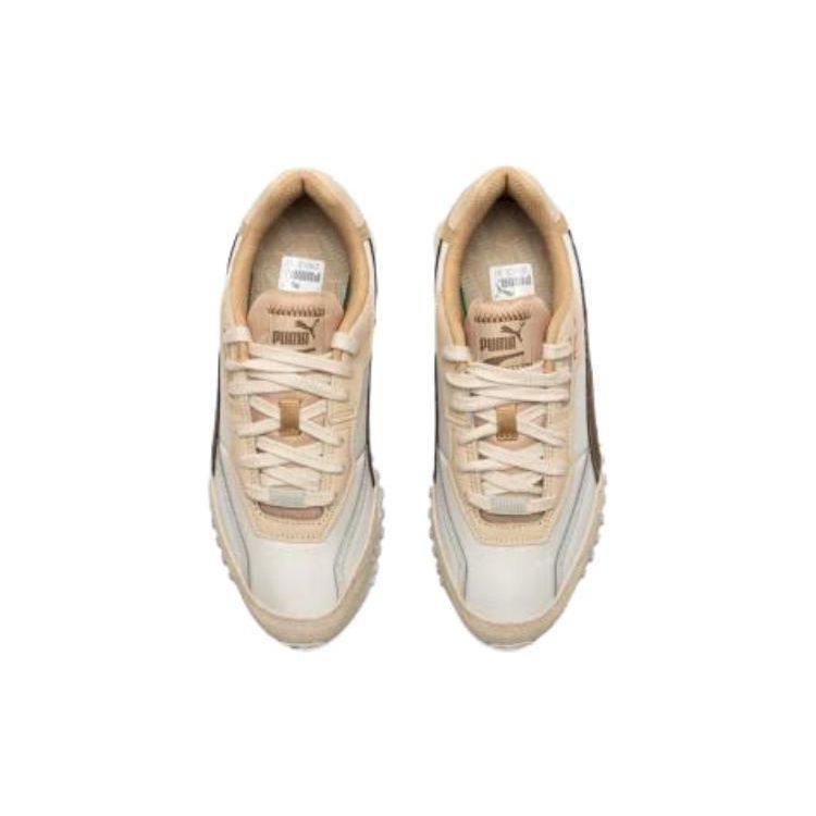 Puma Blktop Rider Comfortable Shock Absorbing Durable Low Top Running Shoes Unisex Sneakers White Brown 393151-02