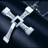 Men's European and American Hipsters Speed and Passion 7 Titanium Steel Necklace Cross Pendant Domineering Men Jewelry Gift