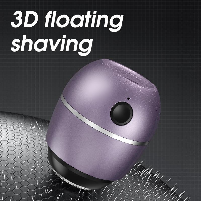 Новая портативная дорожная бритва Мини-стальная пушка Моделирование Водонепроницаемая Беспроводная Перезаряжаемая Электробритва Бритва для Мужского Лица