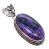 Russian Charoite Gemstone Handmade 925 Sterling Silver Jewelry Pendant 2.17" AH-882