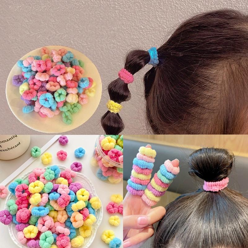 able and cute children's hair circle Colorful Elastic Small Hair Ties, Girls Headwear, Girls Hair Styling Accessories