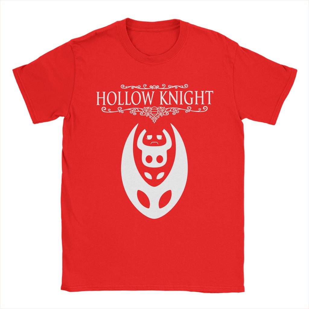 Игровые футболки Hollow Knight Silksong для мужчин, 100% хлопок, оригинальная футболка с круглым вырезом, футболки с коротким рукавом, одежда, подарок