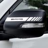 2 шт. Декоративная наклейка на зеркало заднего вида автомобиля, виниловая эмблема для авто, наклейка на кузов и окно для Mercedes Benz AMG W124 W202 W203 W211 W212 W220