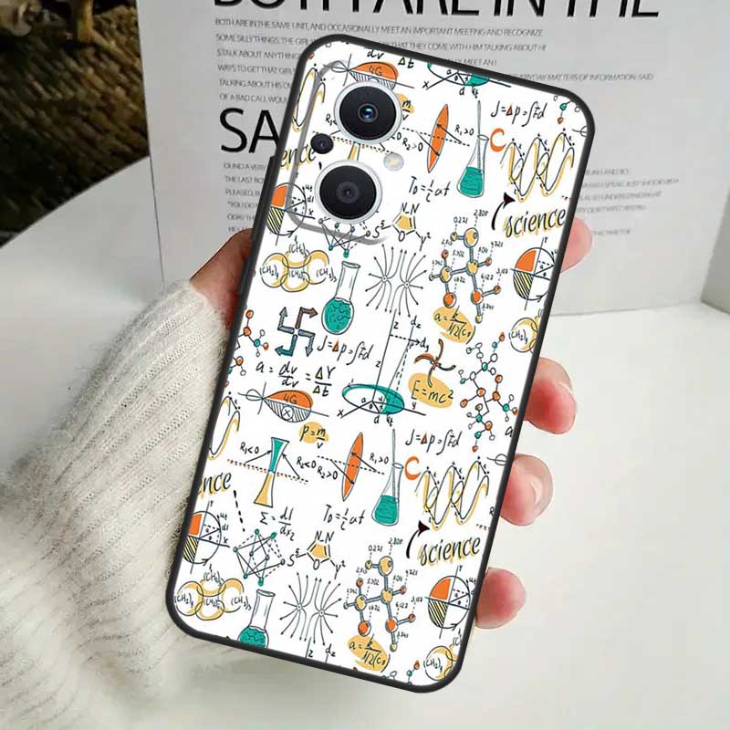 Biology Chemistry Case For OPPO Reno 10 Pro 11F 4 5 6 7 8 Lite 4Z 5Z 8T OPPO Find X2 X3 X5 Lite X6 Pro Cover