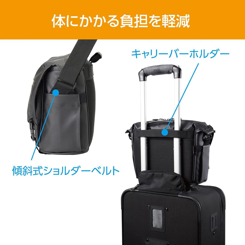 HAKUBA Сумка для камеры Plus Shell Resist 02 Плечевая сумка M AZ Чисто черное ПВХ покрытие Водонепроницаемая Быстрый доступ Верхний доступ AMZSPRS02SBMBK 4977187206555