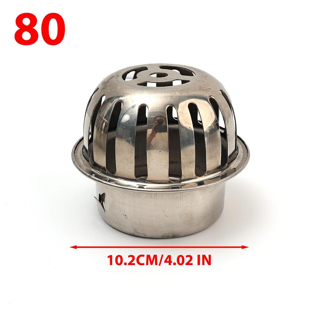 Stainless Steel Anti Blocking Roof Drain Cover Outdoor Balcony Rain Pipe Cap Round Floor Drainage Guard New Trend Water Filter