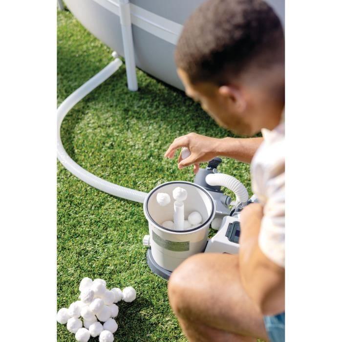 Balles Filtrantes - INTEX - Finesse De Filtration 3 À 5 Microns - Durée De Vie 3 À 5 Ans
