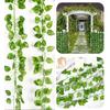 2.1M Silk Artificial Ivy Rattan Leaf Garland Plant Vine Home Wedding Bathroom Decoration Garden Festival Party Decor Fake Flower